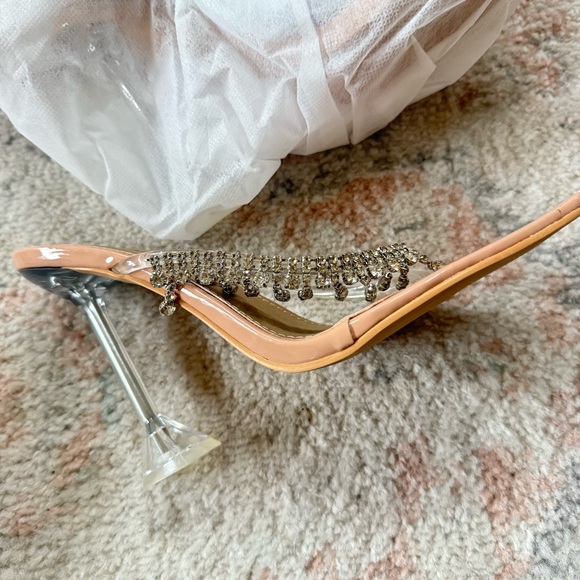 superdown Nude Rhinestone Heels - Picture 5 of 11